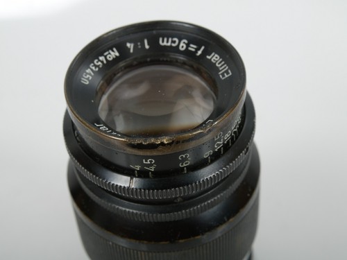 Leitz Leica ELMAR 4/90 4/9cm f=9cm 1:4 Nr. 453450 mtr black chrome M39 *ANKAUF* - Bild 18 von 18
