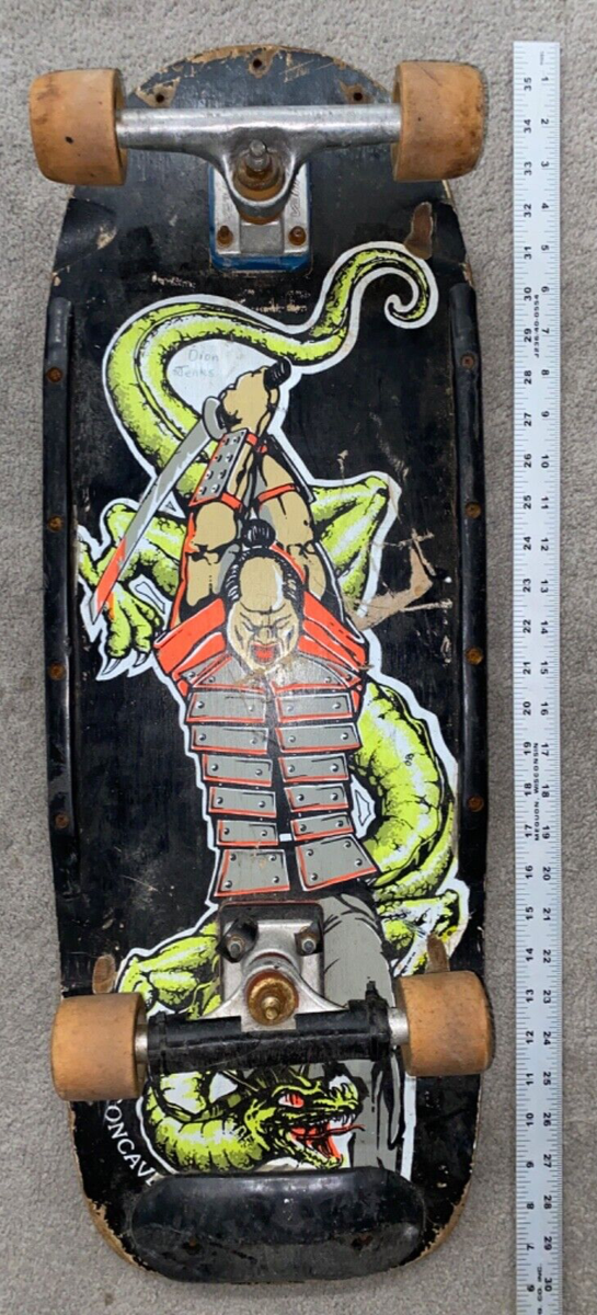 VTG 80's Variflex Skateboard Samurai Dragon Concave Deck VTG 80's Variflex Skateboard Samurai Dragon Concave Deck