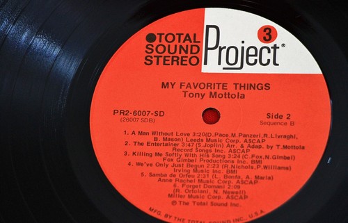 TONY MOTTOLA-MY FAVORITE THINGS- 2LP'S - Picture 5 of 6
