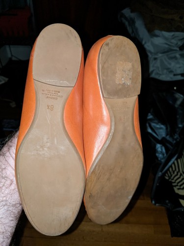 Donna Karan Nueva York DKNY 8,5 Oro Tachonados Ballet Planos Italia Damas Zapatos - Imagen 6 de 8