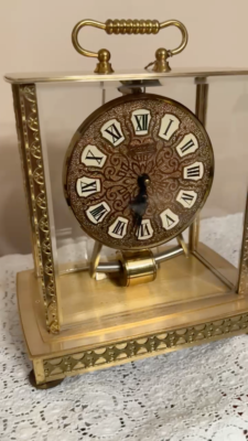 Kienzle 置時計 電池式　ゴールド シルバー　ヴィンテージ　レトロ VTG KIENINGER OBERGFELL KUNDO #825 ELECTRONIC CLOCK WESTERN
