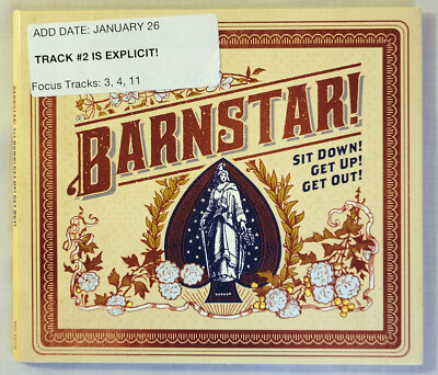 Sit Down! Get Up! Get Out! by Barnstar! (CD, 2014) Folk - Armerding/Erelli