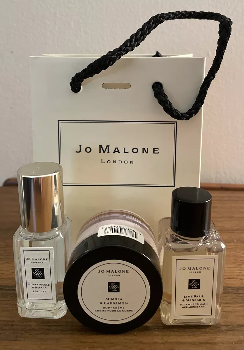 Jo Malone HONEYSUCKLE & DAVANA EDC 9ml+MIMOSA BODY CREME 15ml+