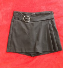 New ZARA Navy Blue Pleated detail SKORT Decorated Belt 8 YEARS 128 CM 6539B