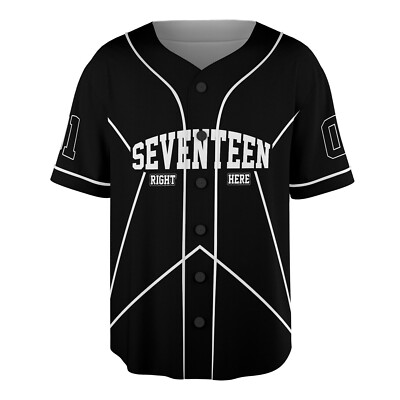 SEVENTEEN Baseball Jersey Carat Merch Shirt Kpop Concert Outfit