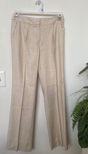 Brooks Brothers Women’s Beige Linen Blend 2 PC Pant Suit Size 2 EUC! Retail $348 - Picture 5 of 8