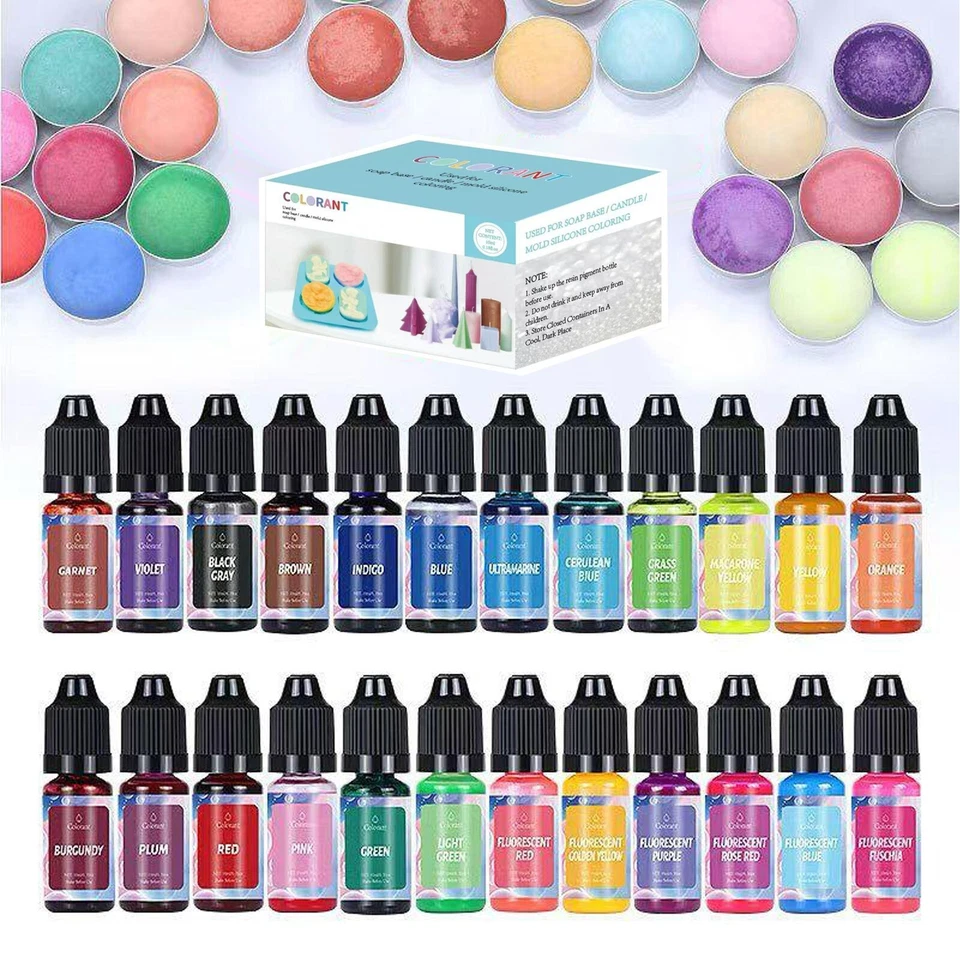 Candle Wax Colour - 24 Colours Liquid Candle Wax Dye for Candle Making - Highly - Image 2 of 4