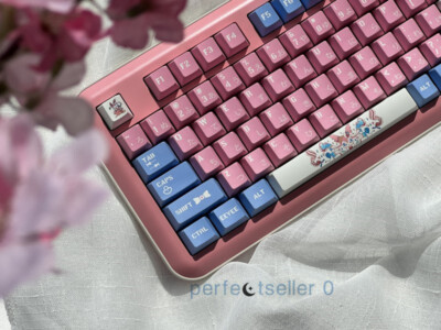 Anime Sylveon Keycap Button PBT Sublimation 142 Keys Cherry MX Gift For Keyboard
