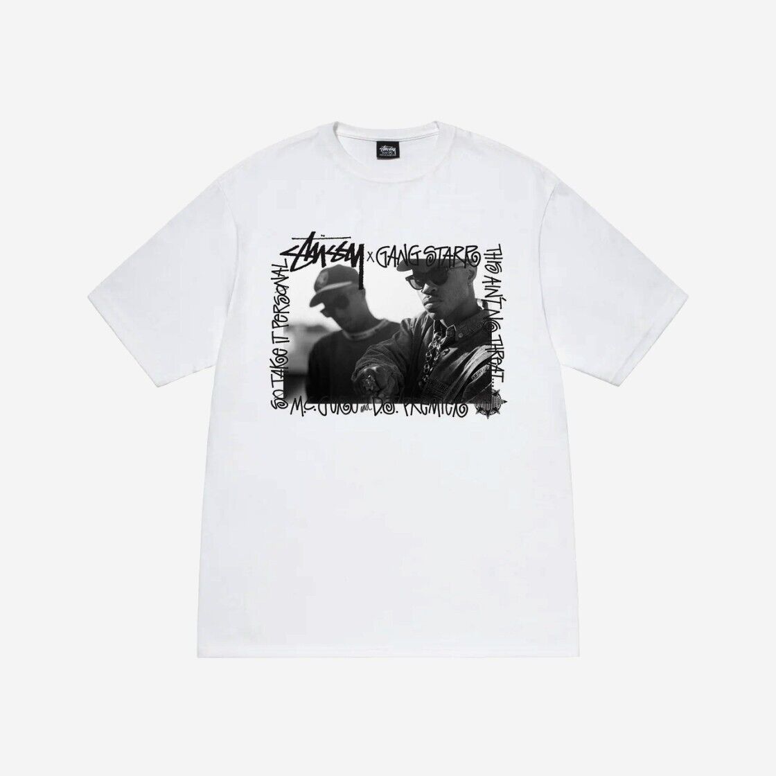 Stussy x Gang Starr Take It Personal Graphic Tee 23SS White Stussy x Gang Starr Take It Personal Graphic Tee 23SS White
