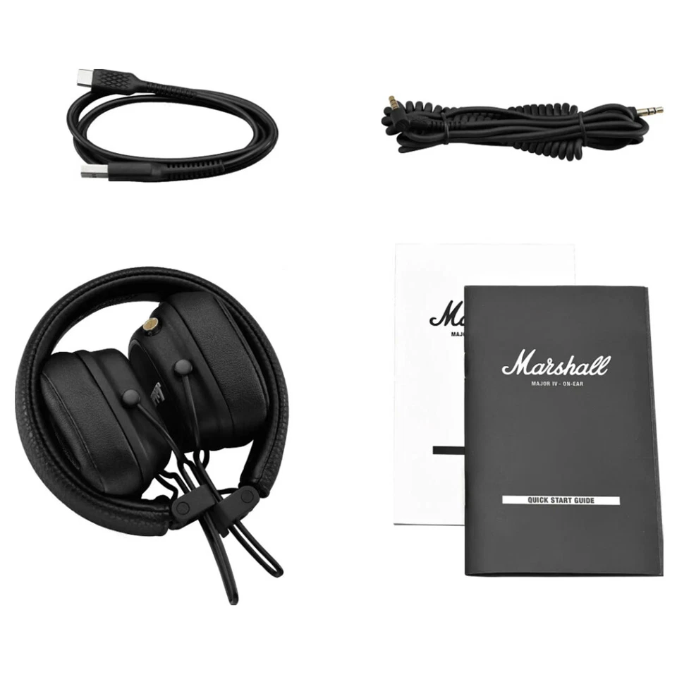 Marshall Major IV Bluetooth cuffie, cuffie wireless per nero DE** - Immagine 2 di 4