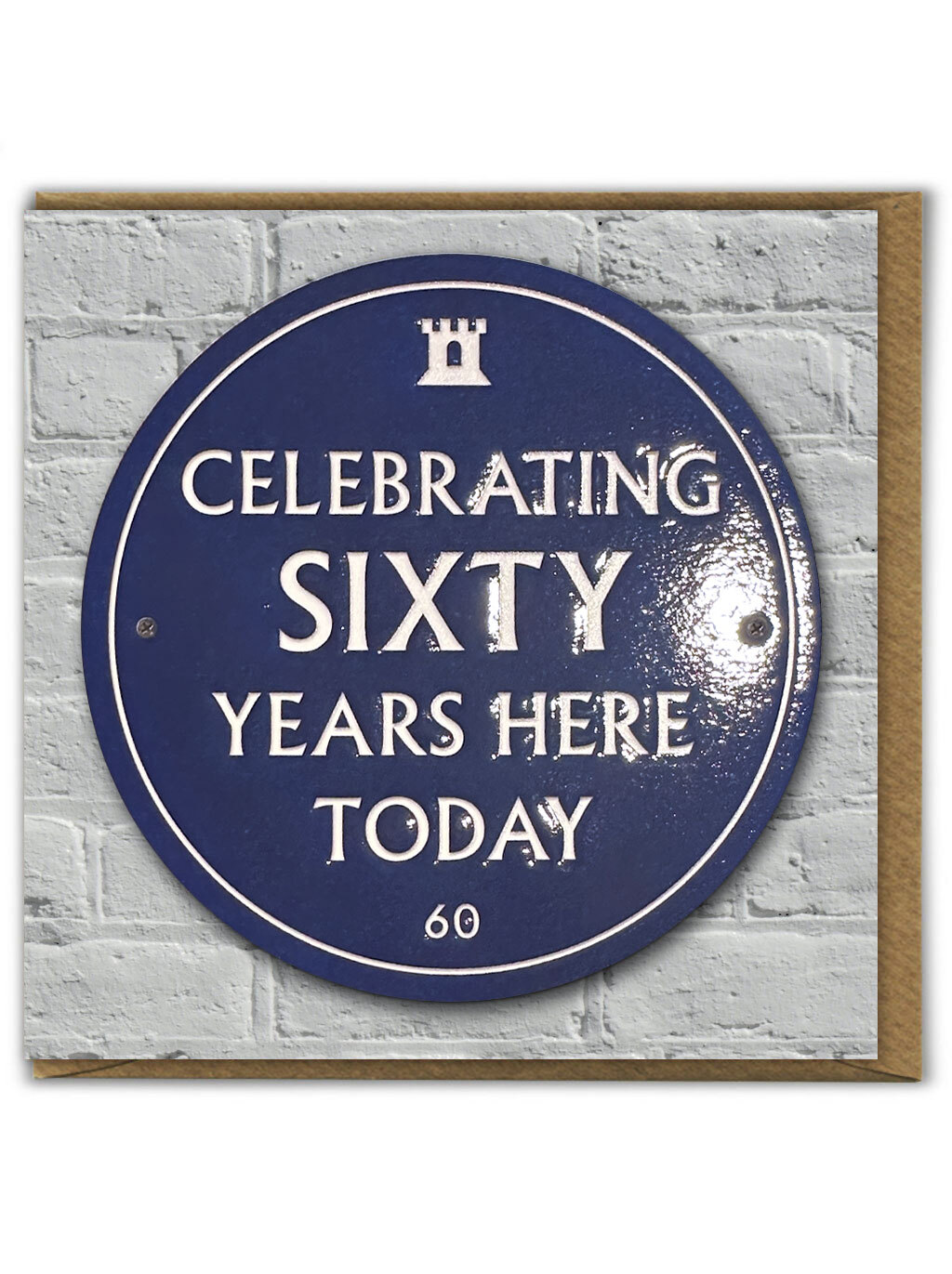 60th Birthday Age 60 Quality Embossed Card Funny Amusing Novelty Humour Witty