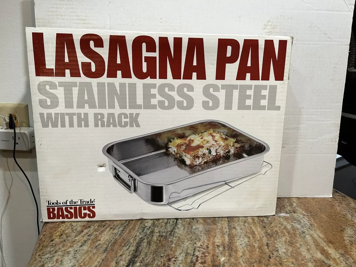 Stainless steel lasagna pan sale