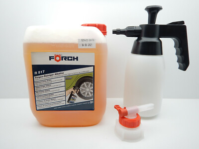 5L FÖRCH R517 ALKALINE ALU ALUFELGEN REINIGER FELGEN PUMPSPRÜHFLASCHE AUSGUSHAHN
