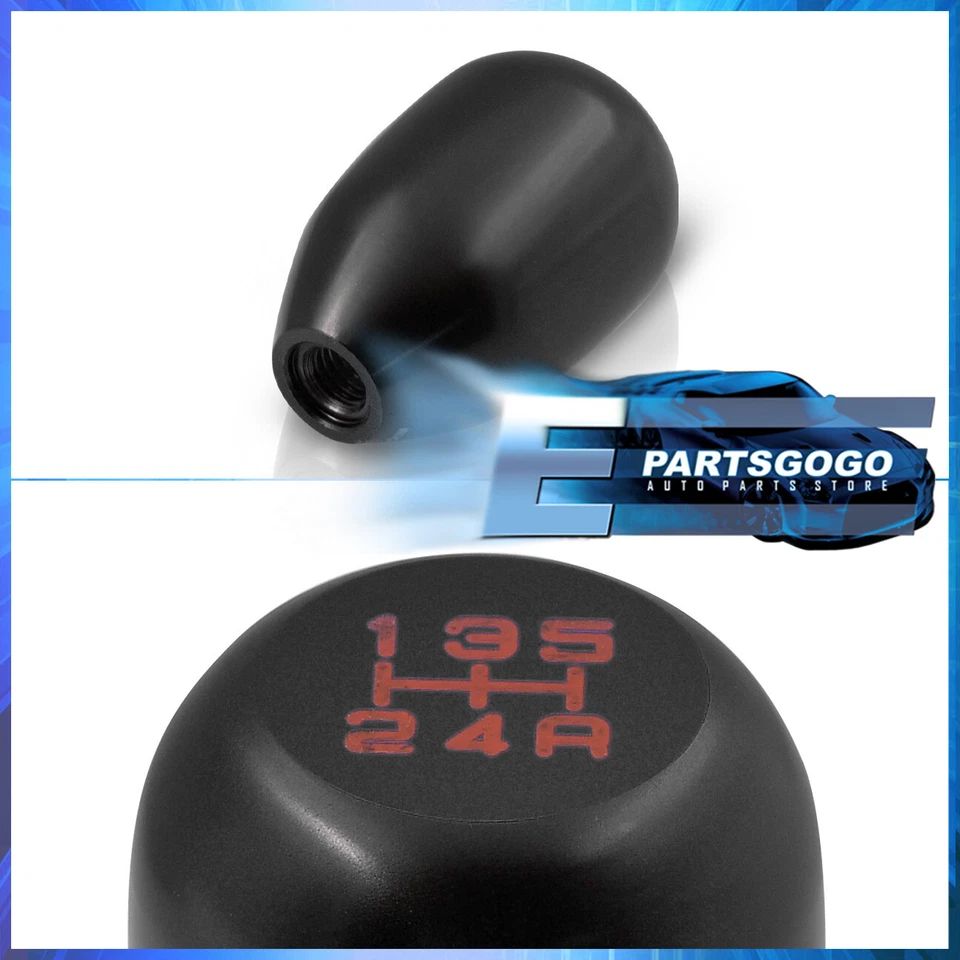 For Honda Civic Integra DelSol Type-R Style 5 Speed Manual Shift Knob Black Red Foto 2 de 3