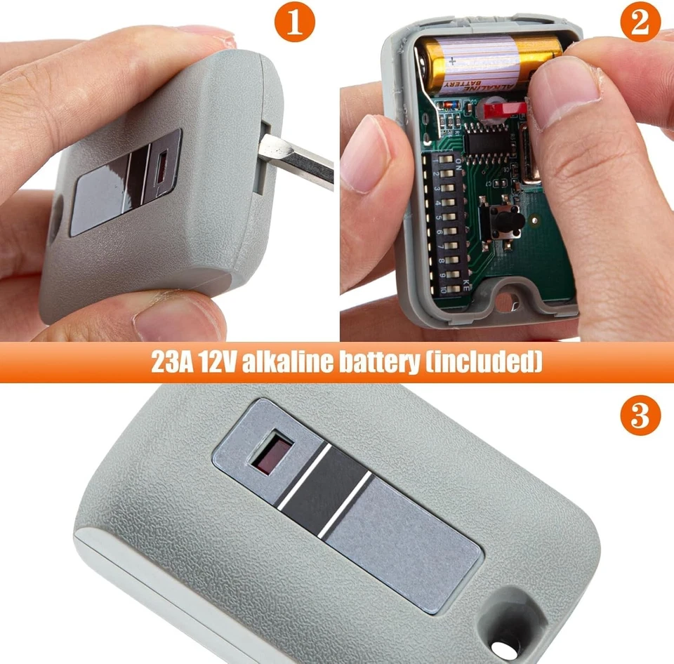1PC Garage Door Remote Control For Linear 10 DIP 300MHz Multi-code 306010, 30891 - Image 3 of 4