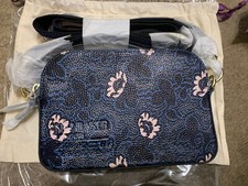 Bnwt NEW TED BAKER Darlino Graphic Floral Leather Crossbody Camera Bag in Blue