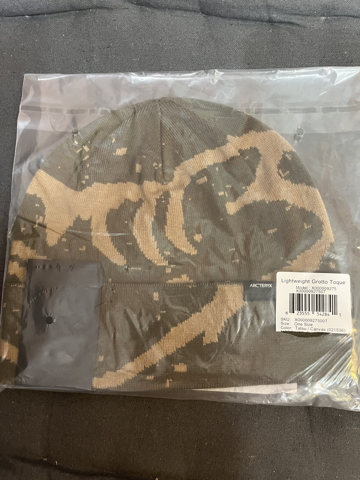 NUOVO cappello berretto Arc'teryx leggero Grotto Toque Tatsu tela