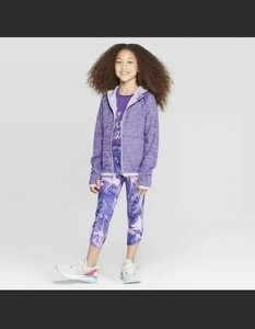Champion Girls Cozy Fleece Full Zip Hoodie Lilac Purple Large. A1 | eBay