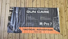 M-Pro 7 Tactical Advantage Weapon Gun Care System Cleaner 3 Gun Banner Sign 6x3'