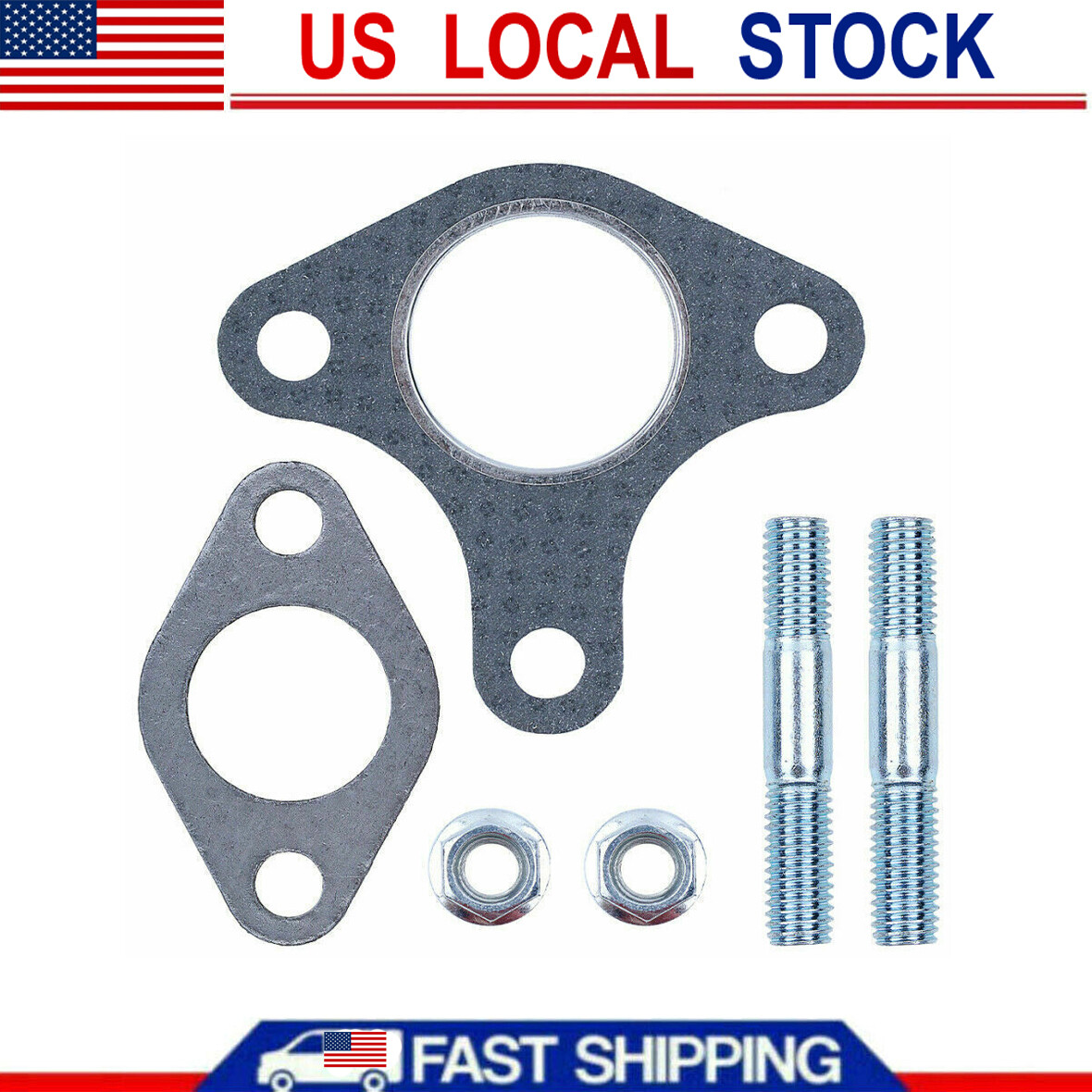 Muffler Exhaust Gasket Bolt For Honda GX390 GX340 GX270 GX240 13HP 11HP