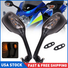Rearview Mirrors w/ Turn Signal For Suzuki Gsxr1000 Gsxr600 Gsx-R 750 2006-2015