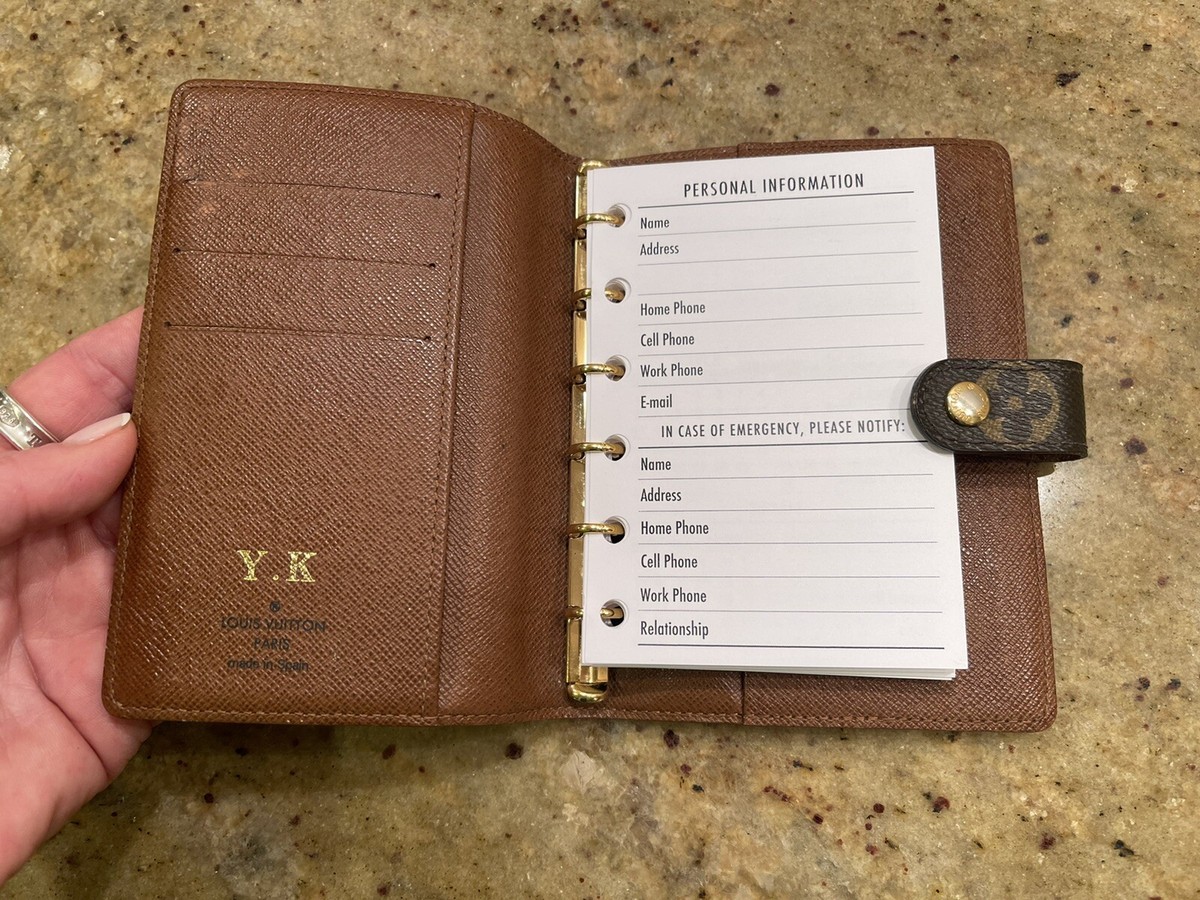 2025 Calendar FITS Louis Vuitton PM Small Agenda: Weekly
