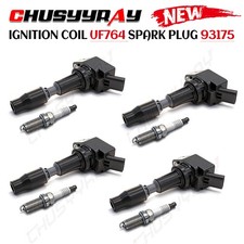 4 sets Ignition Coil UF764 Spark Plug For 2015-2019 Hyundai Sonata 2.0L L4