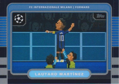 25-26 Topps UEFA Club Competitions 8-Bit Shots Black Foil Lautaro Martinez 10/10