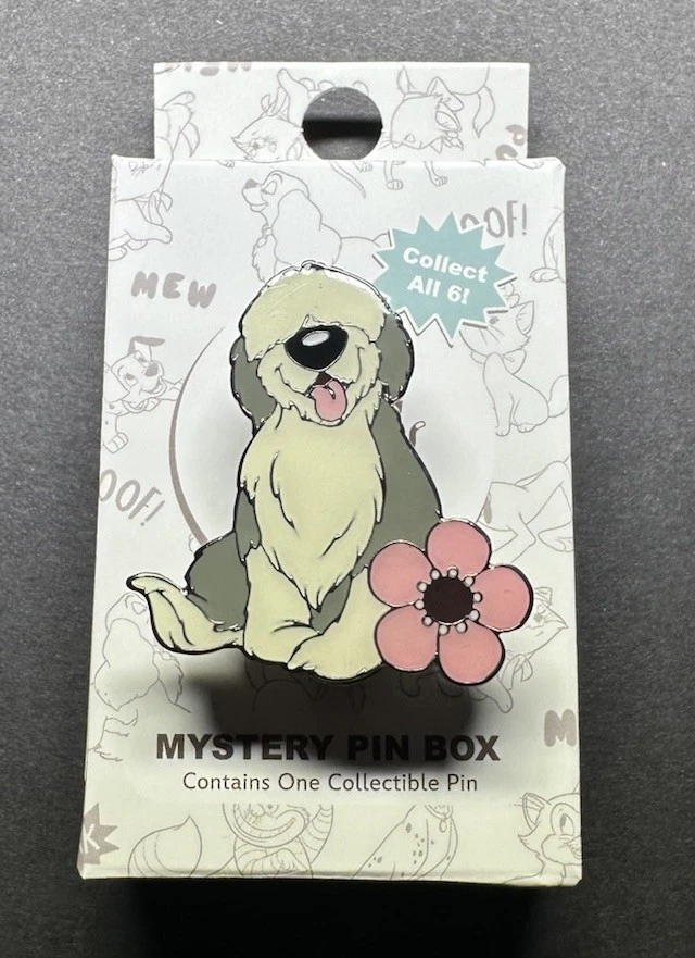 Neon Tuesday Disney Cats and Dogs Floral Mystery Pin - Max from Little Mermaid