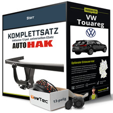 Für VW Touareg Typ CR7 , RC8 Anhängerkupplung starr +eSatz 13pol uni. 11.17- NEU