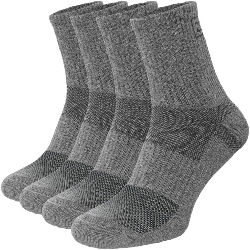 Military Cotton Micro Crew Boot Socks - Cushioned Sole - Moisture Wicking - O...