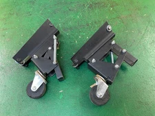 TWO Castors for Table Saw or Tool Stand Caster Powermatic JET Grizzly Delta etc