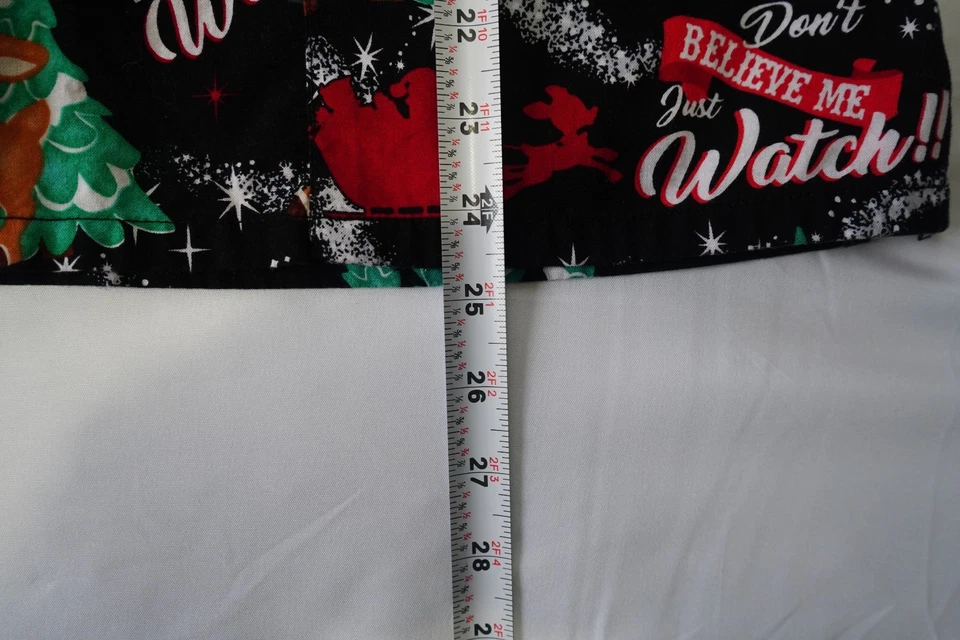 Rudolph the Red Nosed Reindeer Christmas Scrub Top Women's Ex Small cotton tree - Image 4 of 4