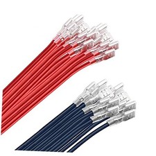 6.3mm Spade Crimp Terminal,20cm 16AWG Female Electrical 6.3mm Spade Terminal