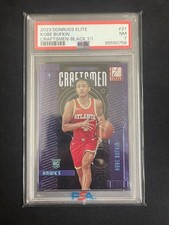 Kobe Bufkin 2023-24 Panini Donruss Elite RC 1/1 Craftsmen Black PSA 7 Rookie #21