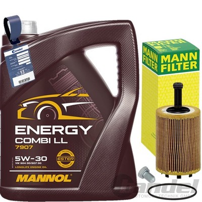 MANN ÖLFILTER+MANNOL COMBI 5W30 passend für SEAT IBIZA SKODA FABIA VW POLO TDI