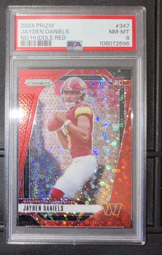 Jayden Daniels [Red] #347 2024 Panini Prizm No Huddle card