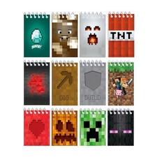 12 Pcs Pixel Mini Notepads, Game Theme Party Favors, Office Desk Accessories,...
