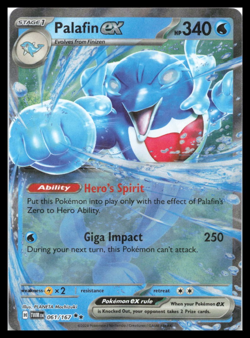 Palafin ex Double Rare SV06: Twilight Masquerade 061/167 NM