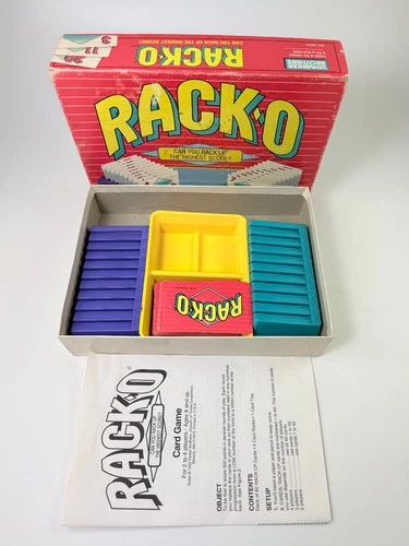 Vtg. Rack-O High Score Card Game 1992 Parker Brothers Complete with Instructions