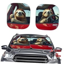 Car Sun Shade for Windshield Cover 2 Pack Sun Shield for Front Window Sloth