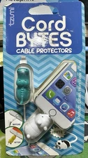 Tzumi Bytes Cable Protectors from Wear & Tear #6078 Alligator Polar Bear 