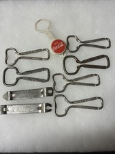 8 Early Coca-Cola Advertising Bottle Openers Great Collection Bar Soda