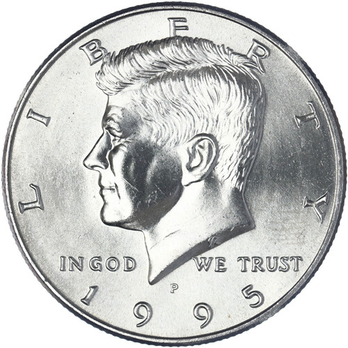 1995 P Kennedy Half Dollar CN-Clad Gem BU US Coin See Pics Y658