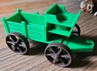 Vintage 1982 Fisher-Price Little People Western Town Green Stage Coach