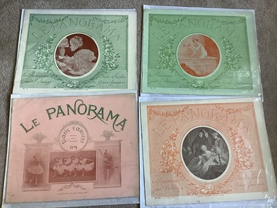 Le Panorama französische Zeitschrift um 1890 4 Ausgaben 3,4,9,24
