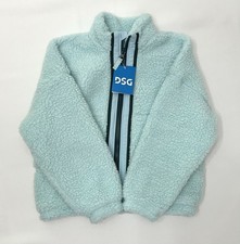 DSG Girls Cozy Fleece Full Zip Jacket/ Size XS 6-7 / NWT/ Shoreside Blue