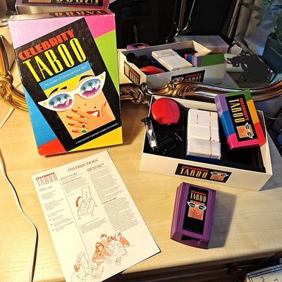 1992 Promi Tabu Brettspiel komplett MB Vintage Ratespiel Spaß 4+ Spieler