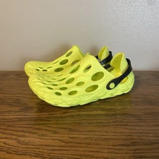 Merrell Hydro Moc Womens Sz 8 Hi Viz Green Neon Slip On Water Clog Sandals