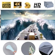 120IN 3D Projector Screen Suitable For Home Theater Wall-mounted simple screen